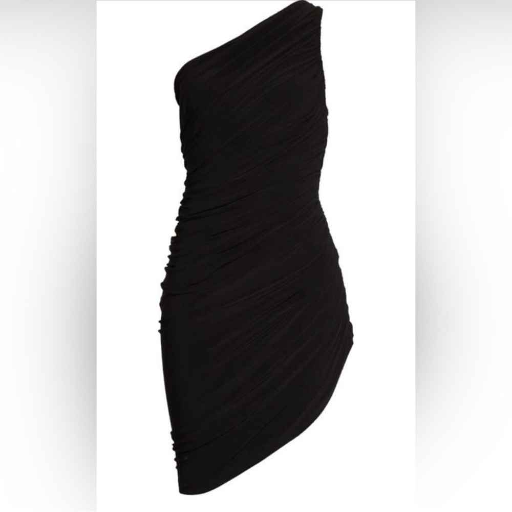 NORMA KAMALI DIANA MINI DRESS ONE SHOULDER
